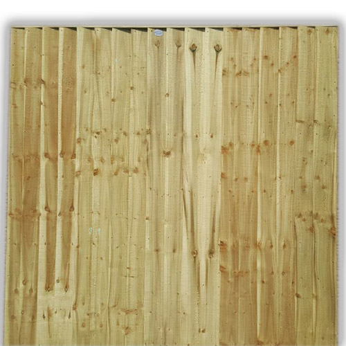 5' Feather Edge Panel | Semi-Braced | Tan