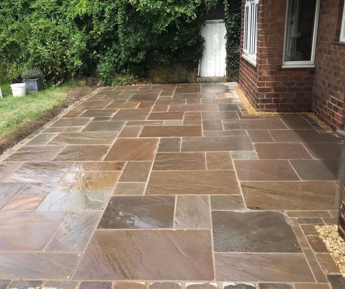 Raj Green Sandstone Natural Paving 15.25m2 - Image 7