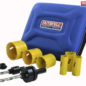 Universal Varipitch Holesaw Plumber's Kit, 9 Piece 19-57mm