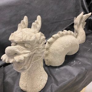 Garden stone ornament chinese serpent