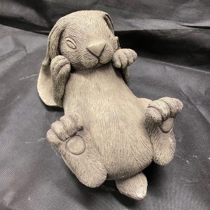 Garden stone ornament Lying Rabbit