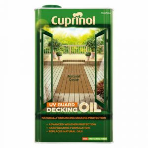 Cuprinol UV Guard Decking Oil | Natural Cedar | 5 Ltr
