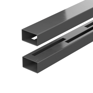 DURAPOST RAILS FOR UP TO 900MM HEIGHT VERTICAL FENCE PANEL | 1829MM ANTHRACITE GREY (PK2) Item No.B825090A