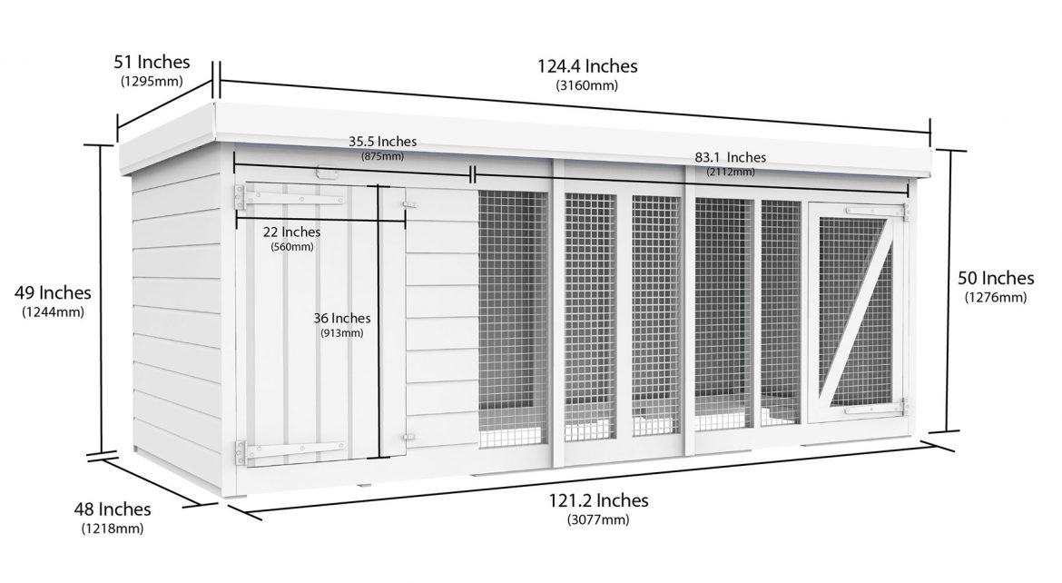 10ft x 4ft Dog Kennel and Run TAFS Garden Co. Telford, Shropshire