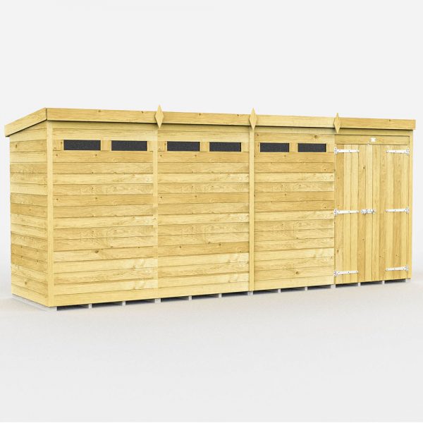 16ft x 4ft Pent Security Shed - Image 2