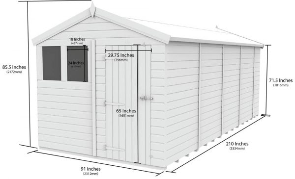 8ft x 18ft Apex Shed - Image 5