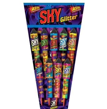Sky Glitter Rocket | 9 Pack