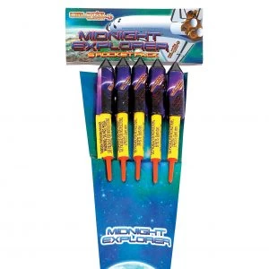 Midnight Explorer Rockets (5 Pack)