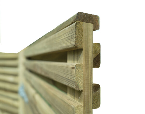 Conwy Double Slatted Panel 1800x1800mm - Image 2