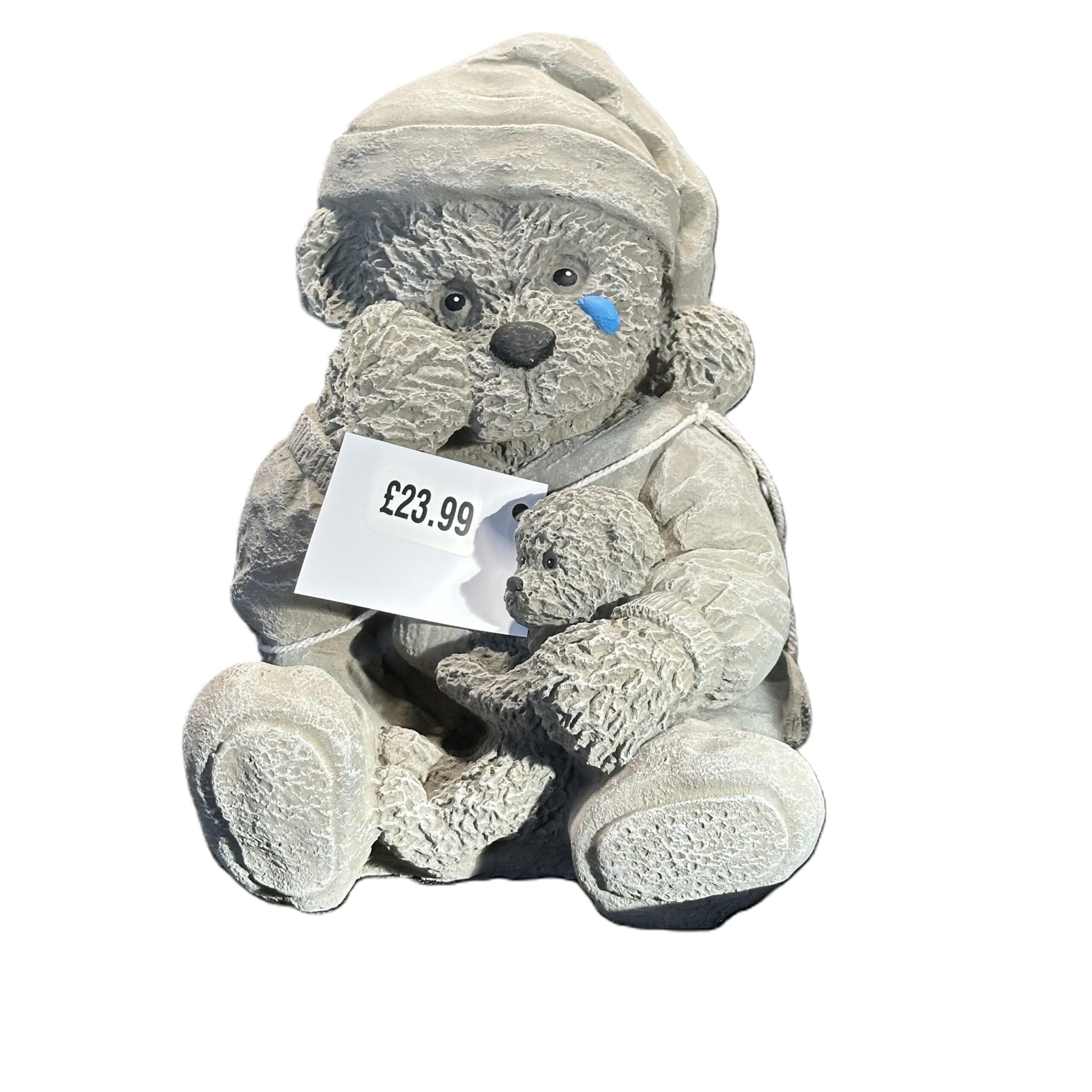 Crying Teddy Ornament