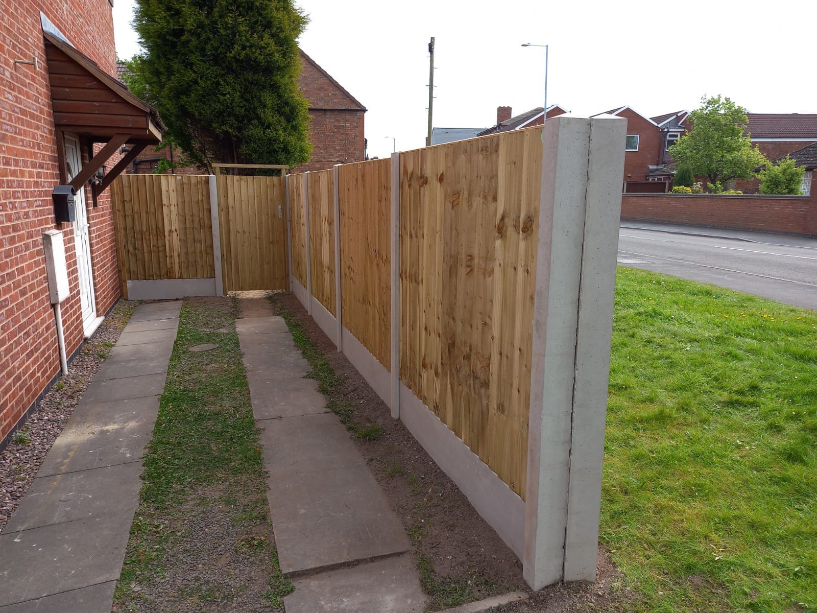 5' Feather Edge Panel | Semi-Braced | Tan - Image 8