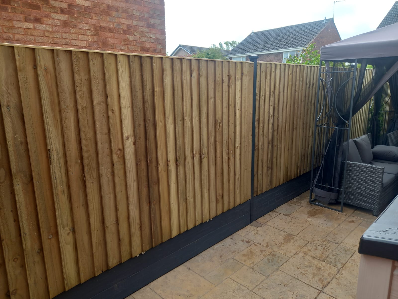 5' Feather Edge Panel | Semi-Braced | Tan - Image 6