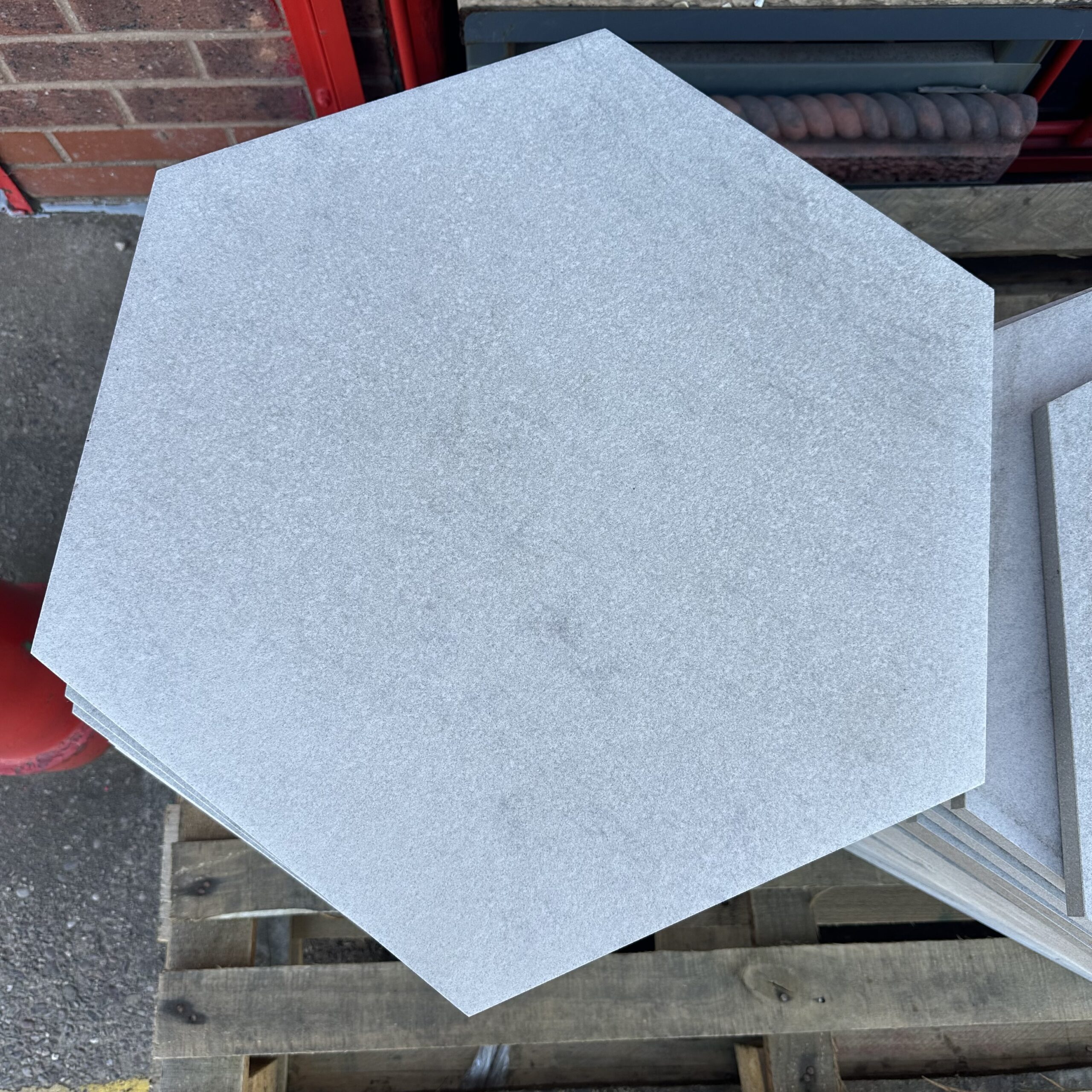 Hexagonal Porcelain Stepping Stones