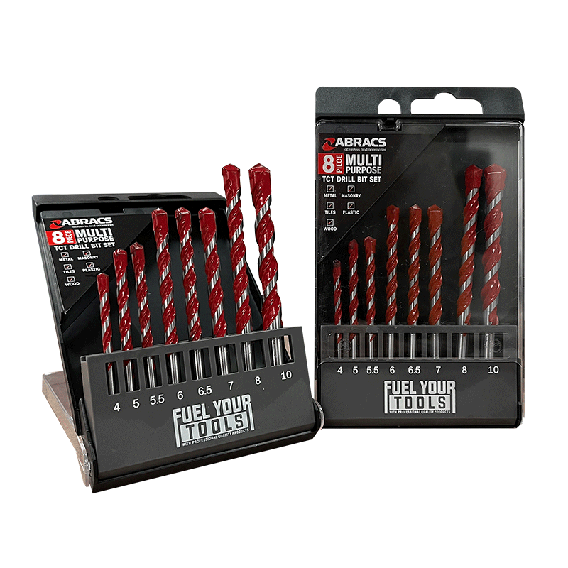 ABRACS | Multi-Purpose Drill Bit Set (8pc)